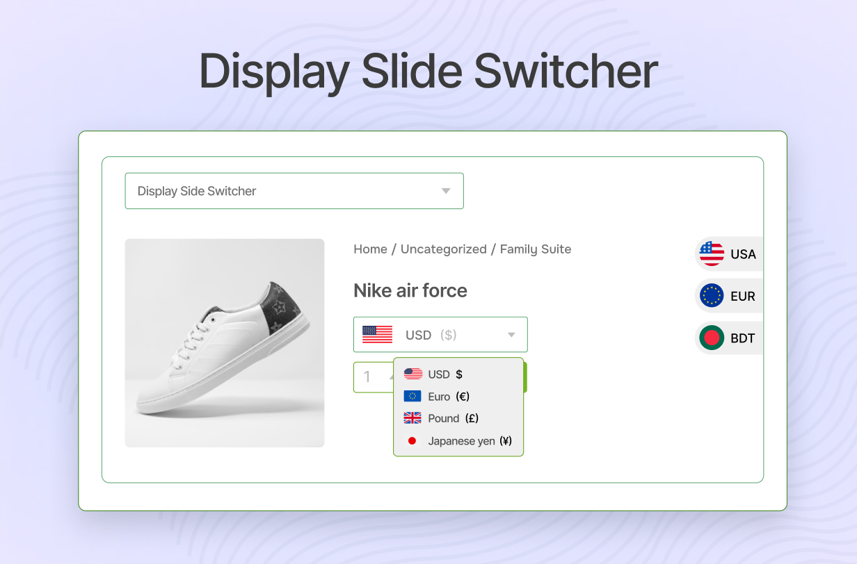 easy currency switcher