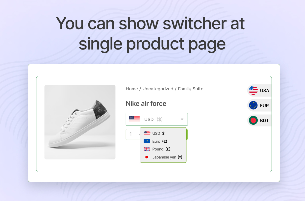 easy currency switcher