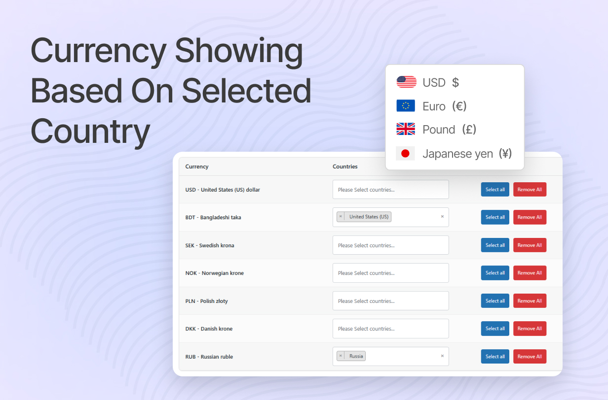 easy currency switcher