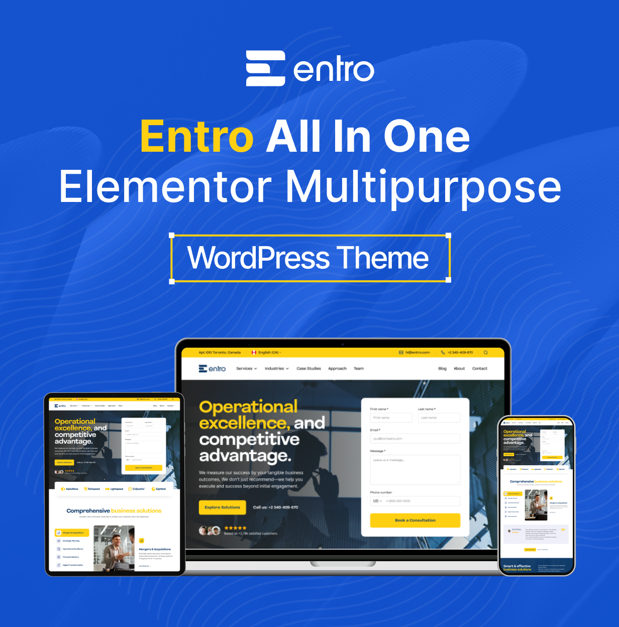 Entro – Elementor Business Consulting WordPress Theme - 2