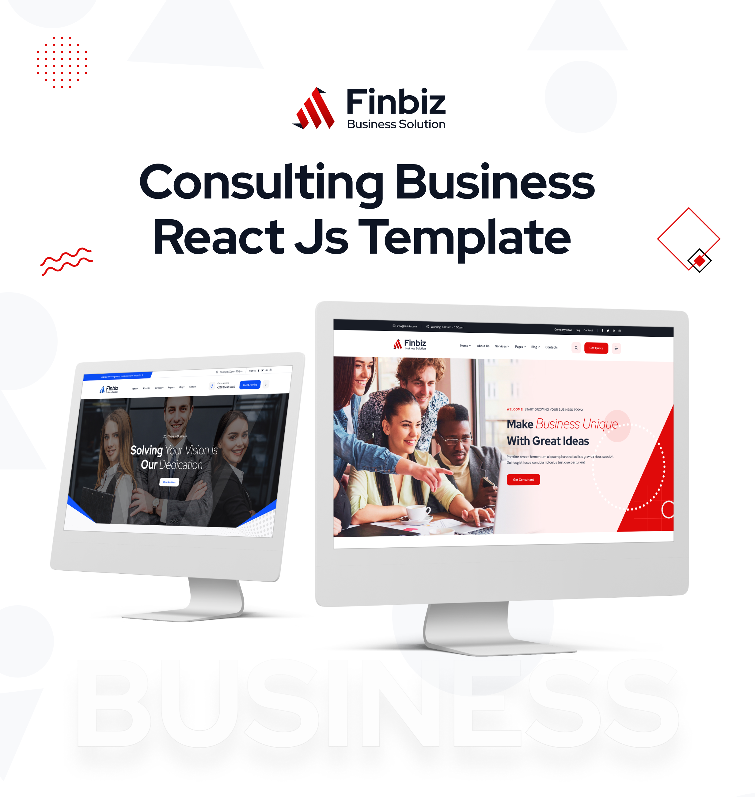 Finbiz - Consulting Business React Js Template