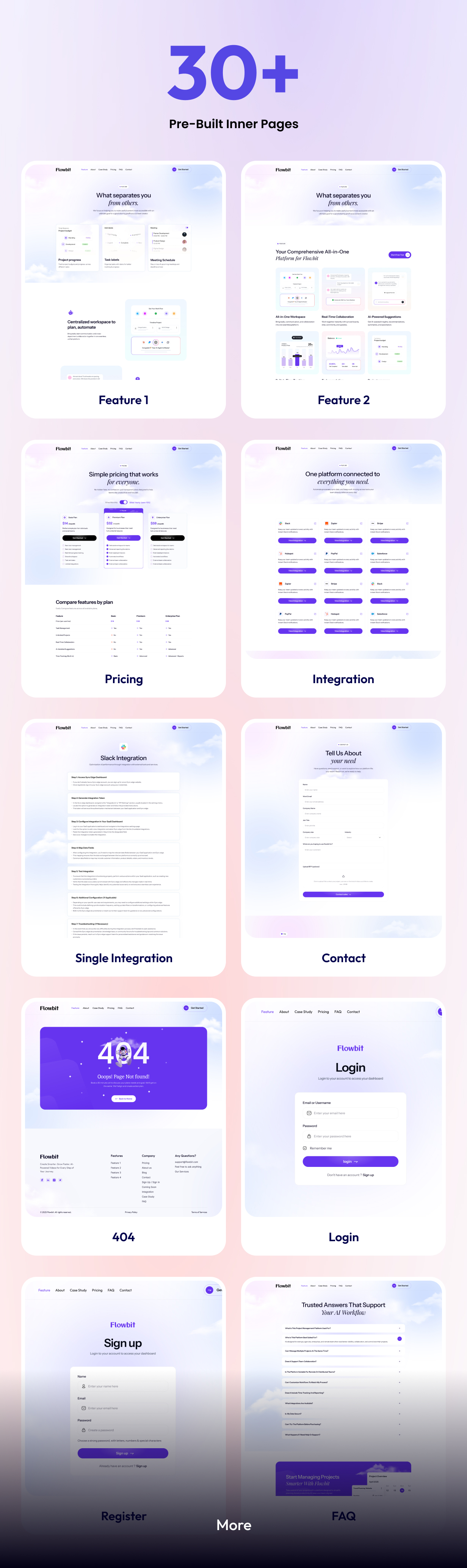 Flowbit - SaaS & AI Startup HTML Template
