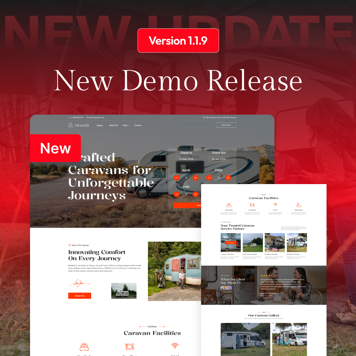 Moonlit - Hotel Booking WordPress Theme