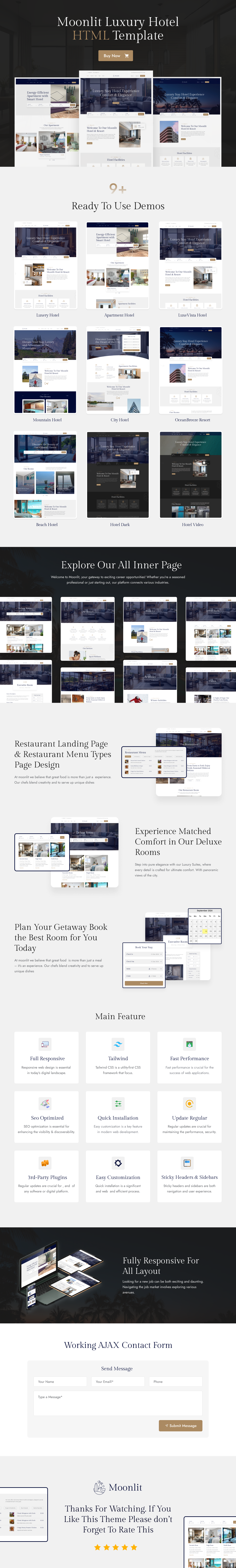 Moonlit - HTML Hotel Template